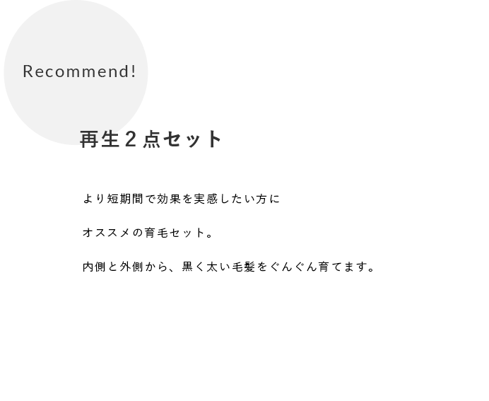 再生2点セット